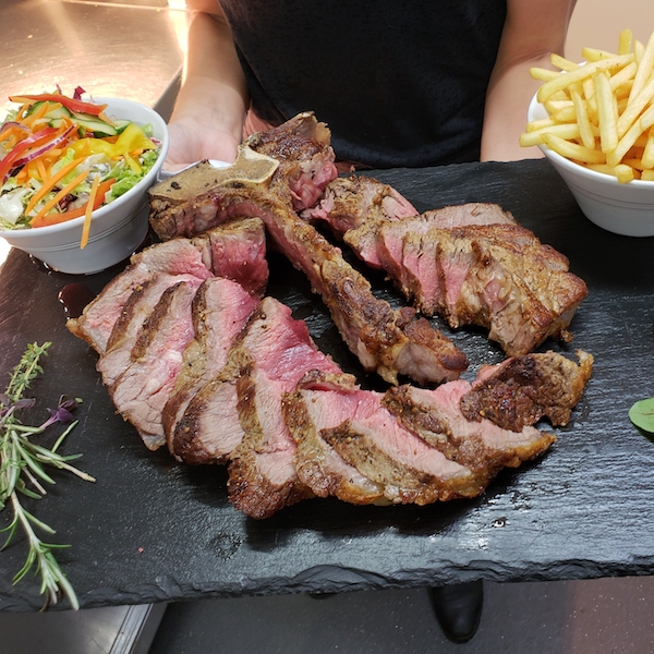 T-bone steak, french fries, béarnaise sauce from Epicureans of Florida - Private chef fort Lauderdale | Private chef Miami | Luxury Catering Miami | Private catering Fort Lauderdale | Personal chef Miami | Private chef near me | Home chef
