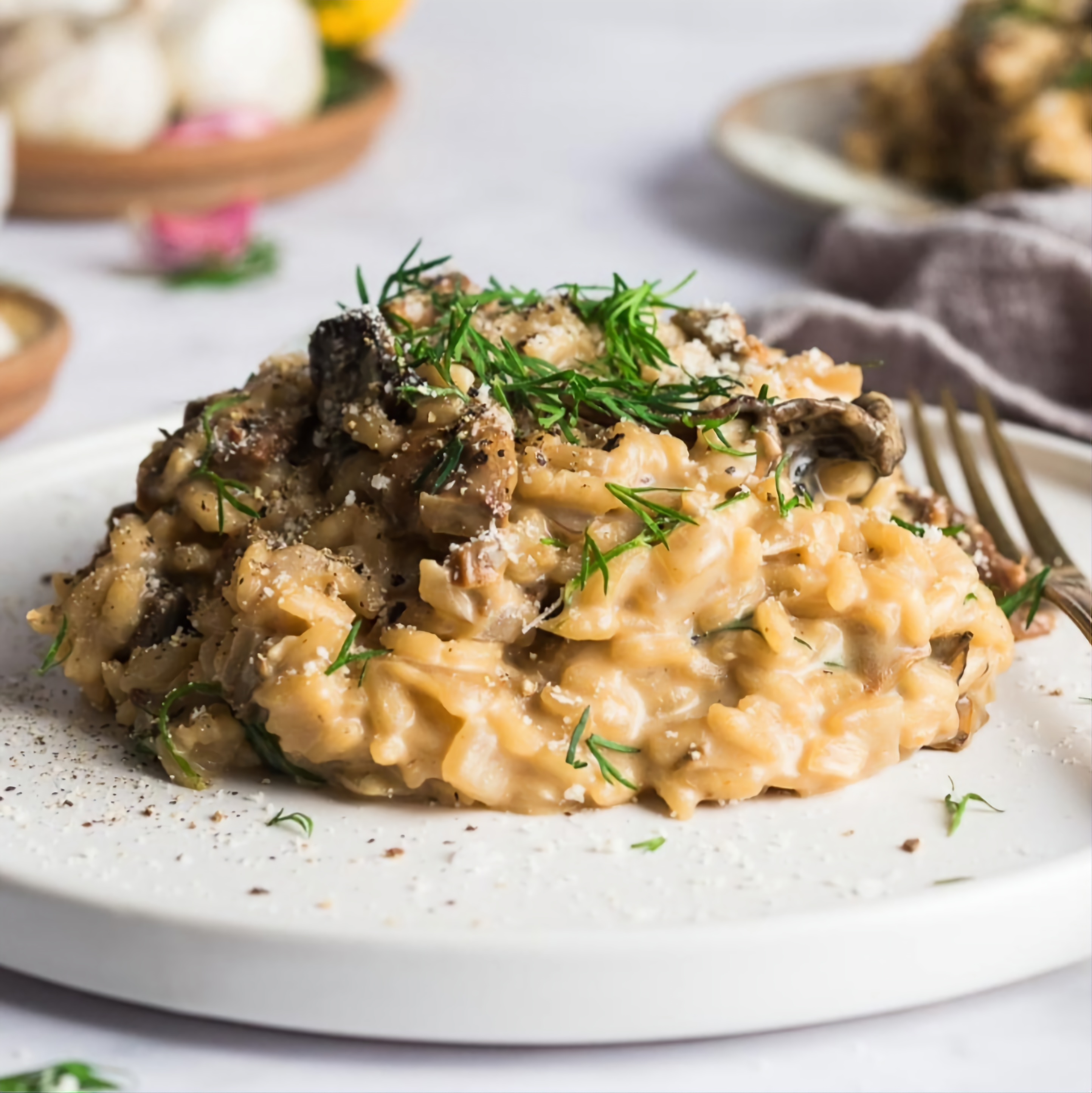 Mushroom risotto from Epicureans of Florida - Private chef fort Lauderdale | Private chef Miami | Luxury Catering Miami | Private catering Fort Lauderdale | Personal chef Miami | Private chef near me | Home chef